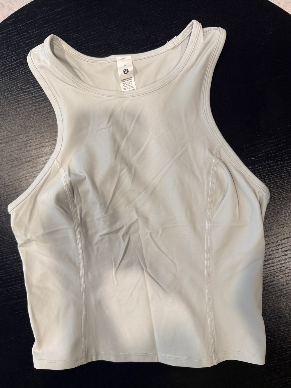 lululemon athletica Light Cream High-Neck Performance Tank